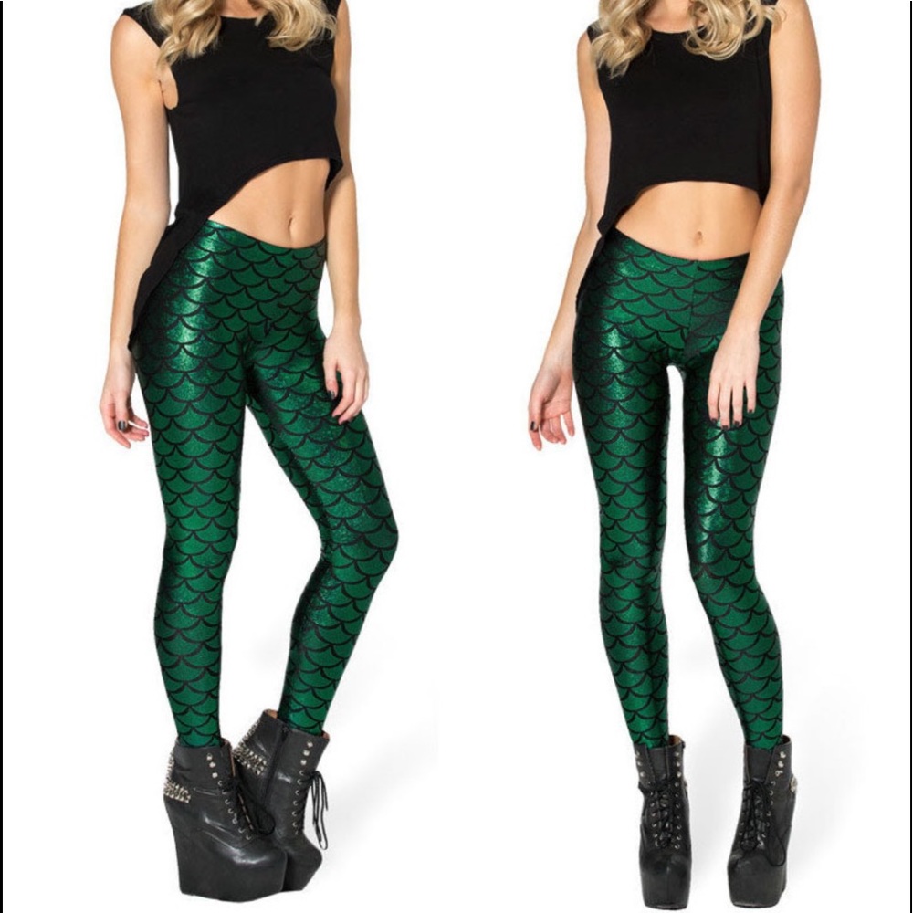 Mermaid leggings set of 3 Mermaid costume yoga - Picture 6 of 10